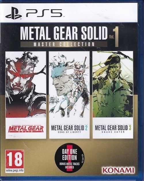 Metal Gear Solid Master Collection Vol 1 - Day One Edition - PS5 (A Grade) (Genbrug)